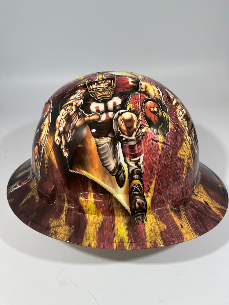 New Full Brim Hard Hat Custom Hydro Dipped WASHINGTON COMMANDERS