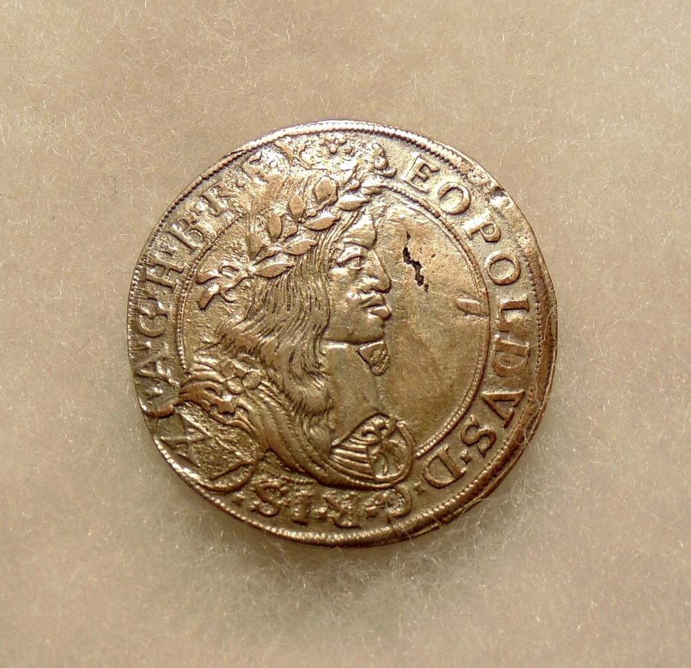1663 Austrian Leopold Silver Kreuzer - Sharp Looking Coin - FREE SHIPPING