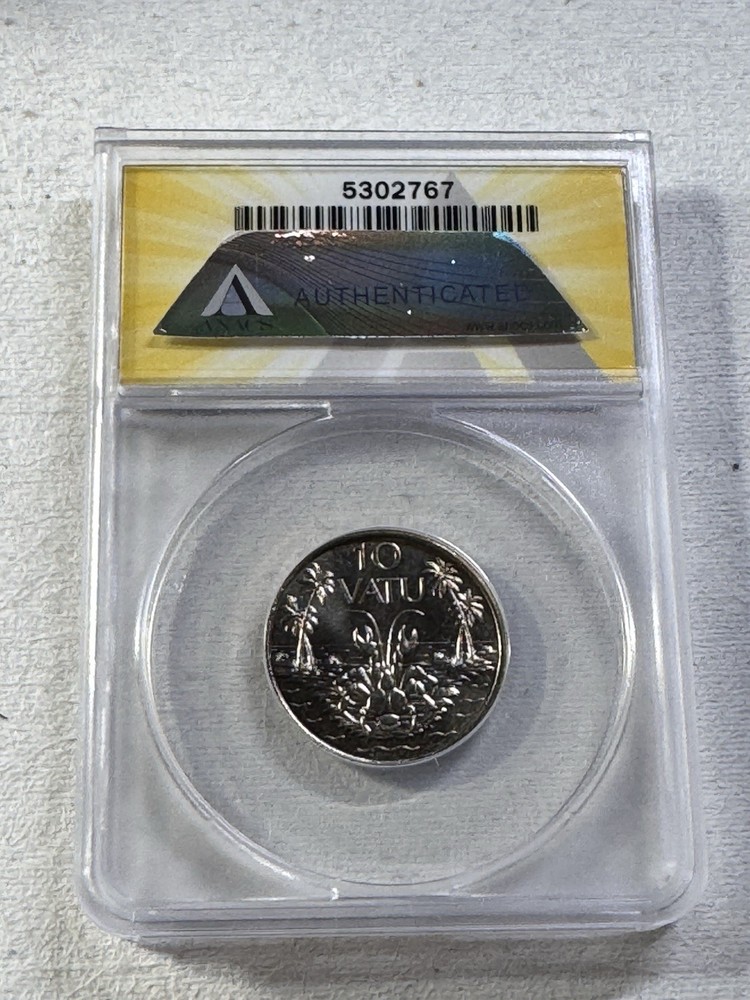 1983 Vanuatu 10 Vatu Graded MS 67 by ANACS