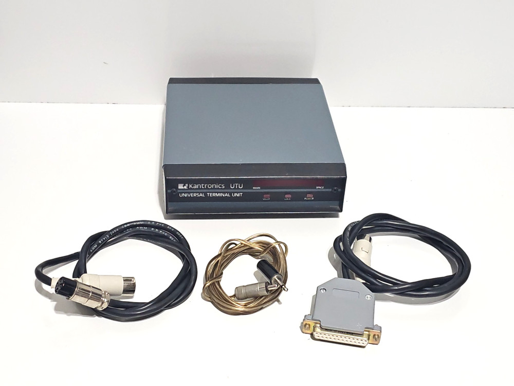 Kantronics UTU - Universal Terminal Unit with Cables No Power Supply - Untested