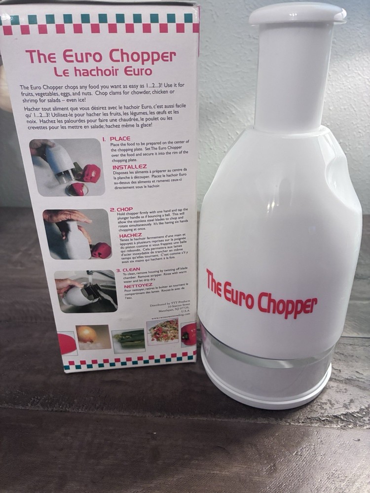 Euro Food Chopper White Easy Clean