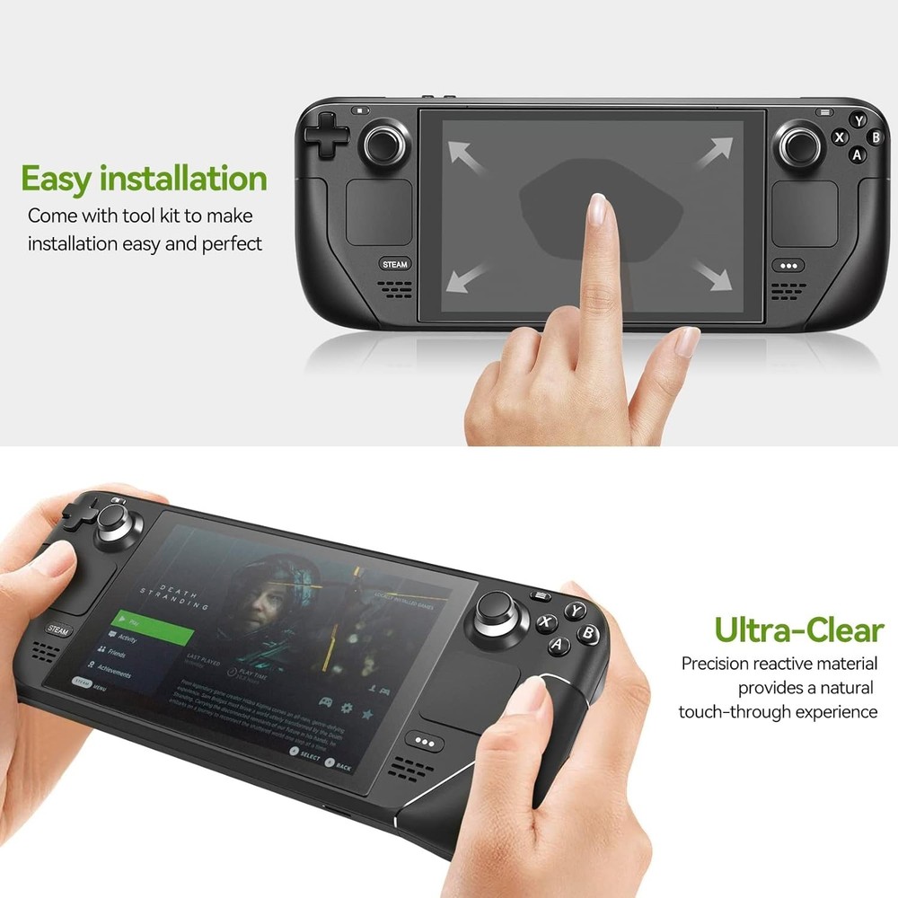 Touch Sensitive Anti-Glare Screen Protector for Steam Deck 7.0 & OLED - 2 Count