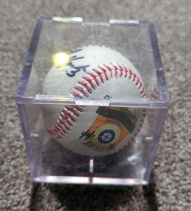 Seattle Mariners 2002 Spring Training Signed Baseball Peoria AZ Autograph No COA