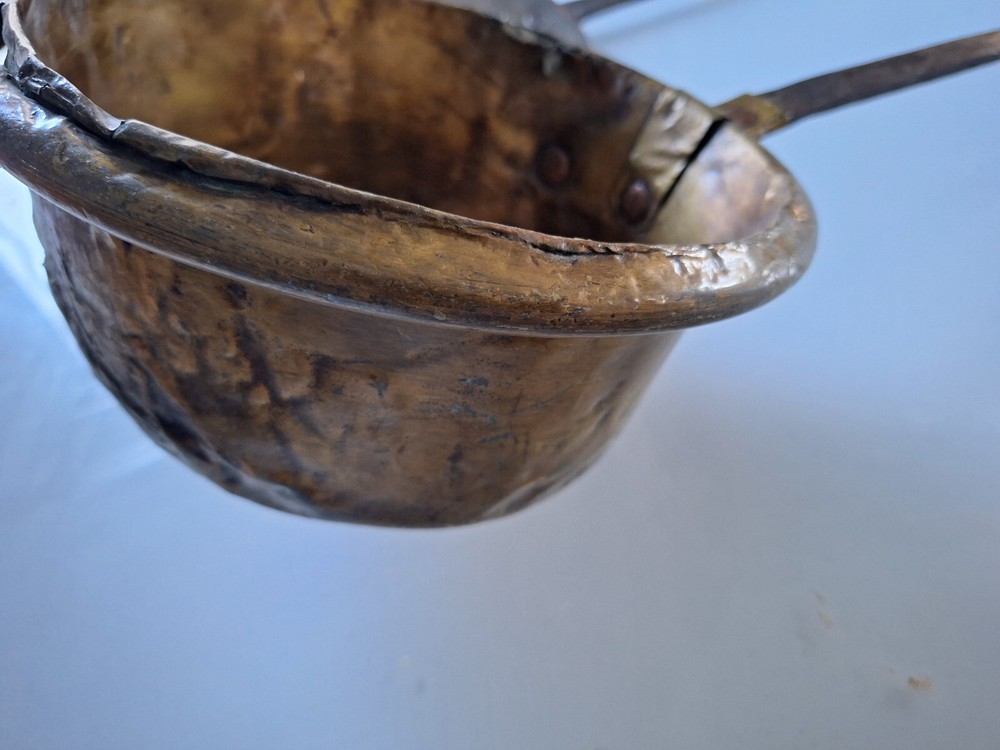 Antique Copper Collectible Casserole Signed