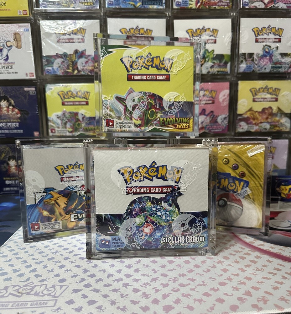 Pokemon Booster Box Acrylic Protective Case! Durable And Magnetically Sealed!