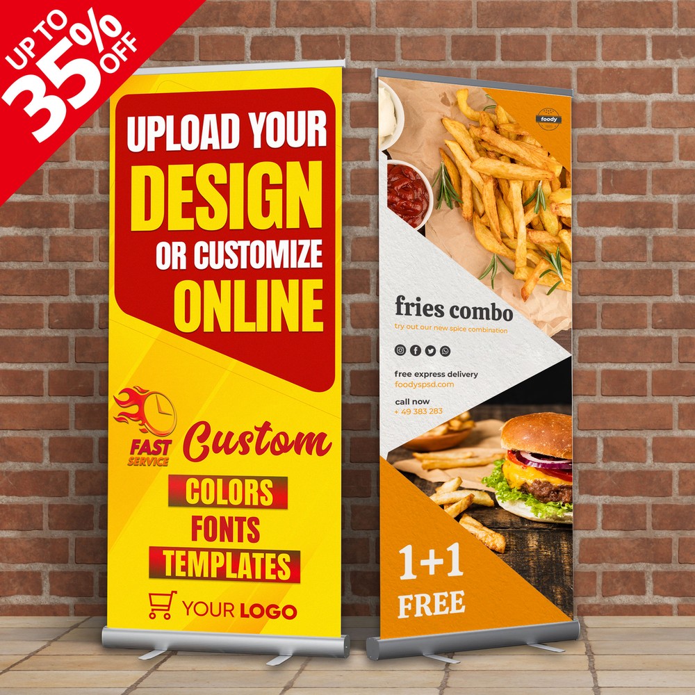 Anley Custom Retractable Banners - Personalized Banners