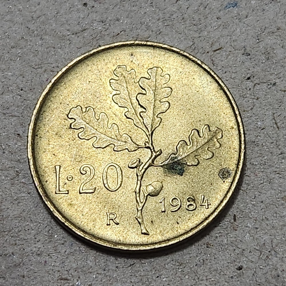 ITALY 🇮🇹 TWENTY (20) LIRE COIN 1984