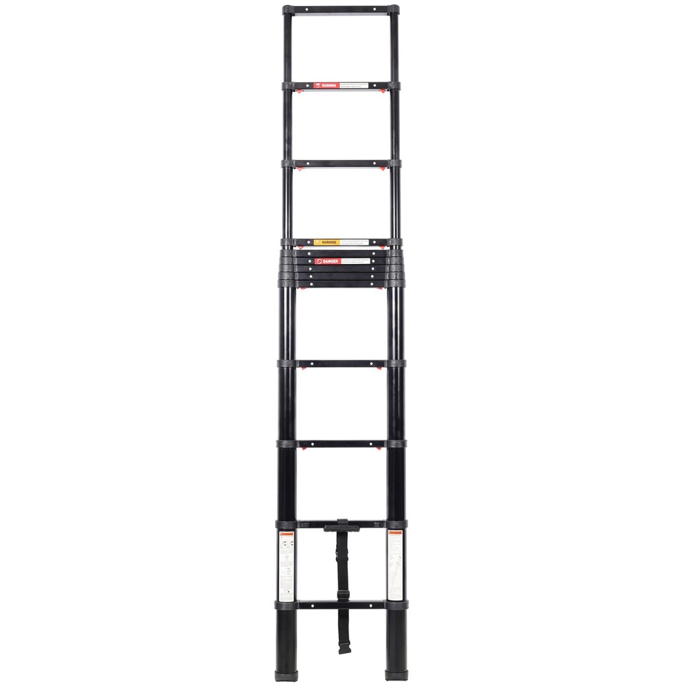 12.5FT Telescoping Step Ladder 330LBS Capacity Aluminum Extension Multi-Purpose