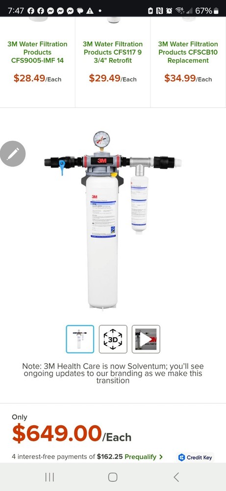High Flow Water Filteration System