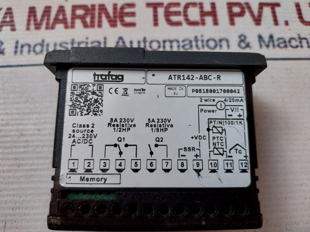 Trafag Atr142-abc-r Digital Controller 4/20ma