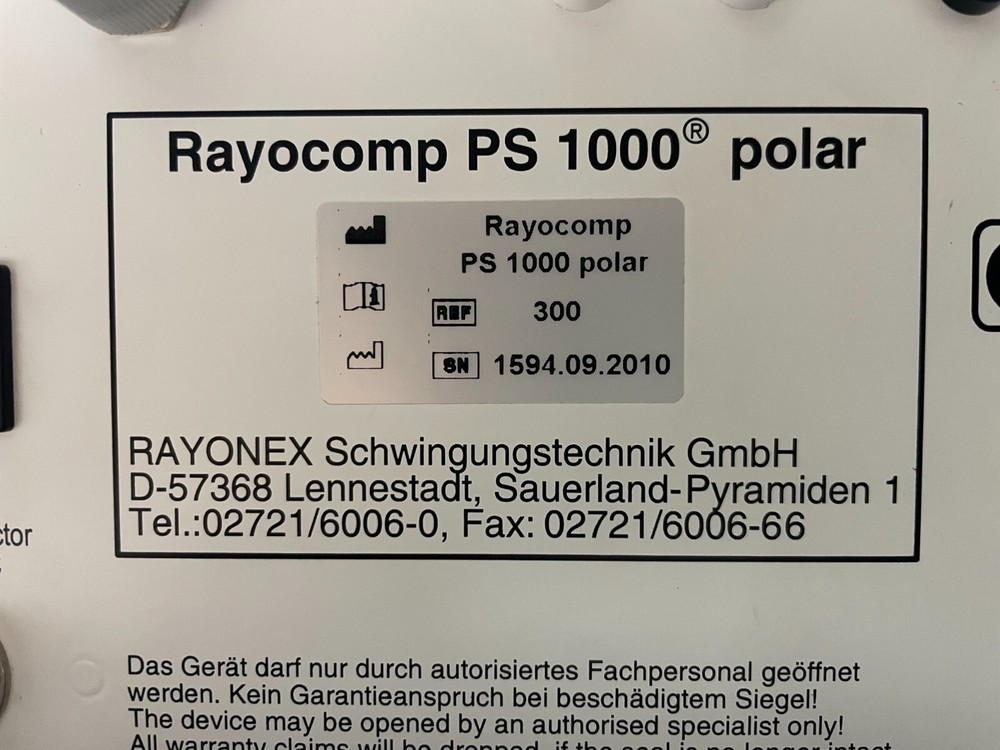 Rayonex / Rayocomp PS 1000 Polar Device (AS-IS)