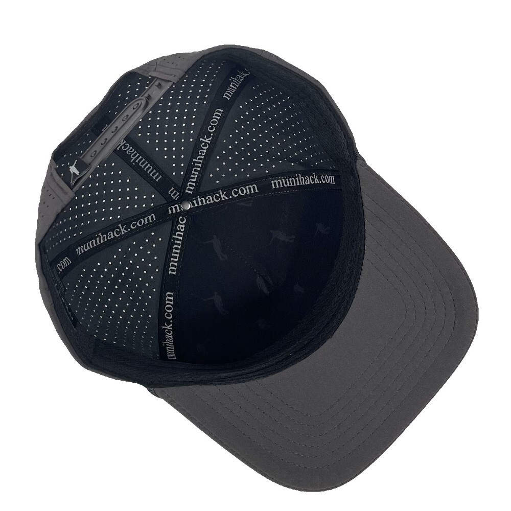 "Warning - Bad Driver" - Funny Golf Hat - Charcoal - Adjustable