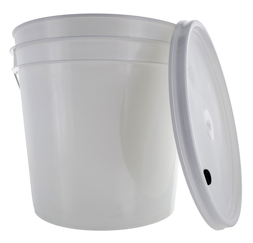 Home Brew Ohio 2 Gallon Bucket and Grommeted Lid - No Graphics