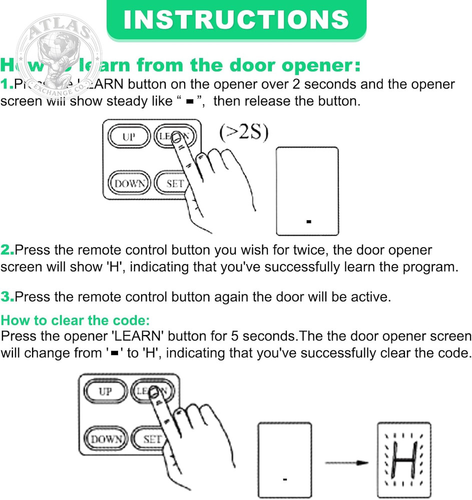 M12 Remote Control Transmitter 433.92 Mhz for Automatic Swing Sliding Gate, Comp