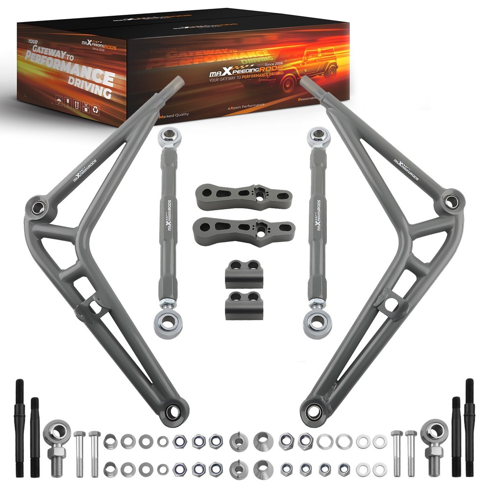 Front Steering Adjustable Drift Lower Control Arm Wide Angle Kit For BMW E36