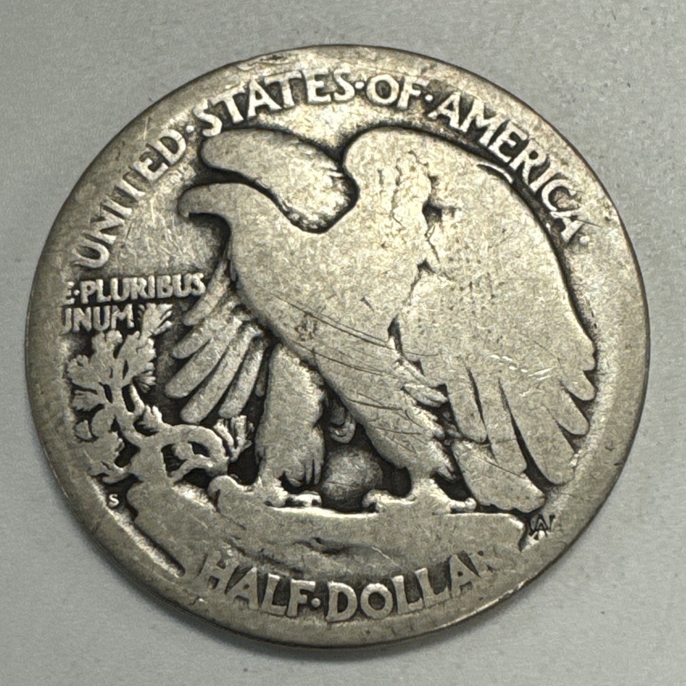 1921-S Walking Liberty Half Dollar.