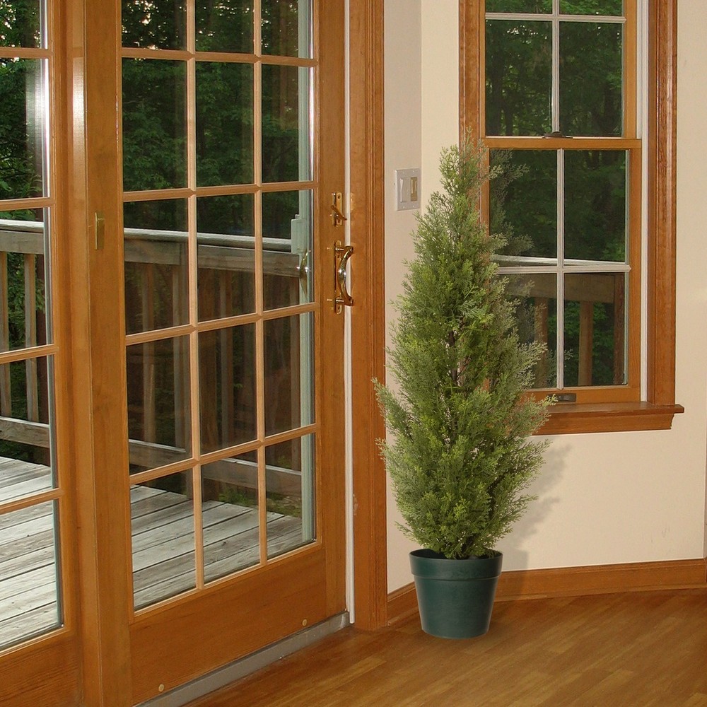 National Tree Company Artificial Shrub | Includes Pot Base | Arborvitae - 36 ...