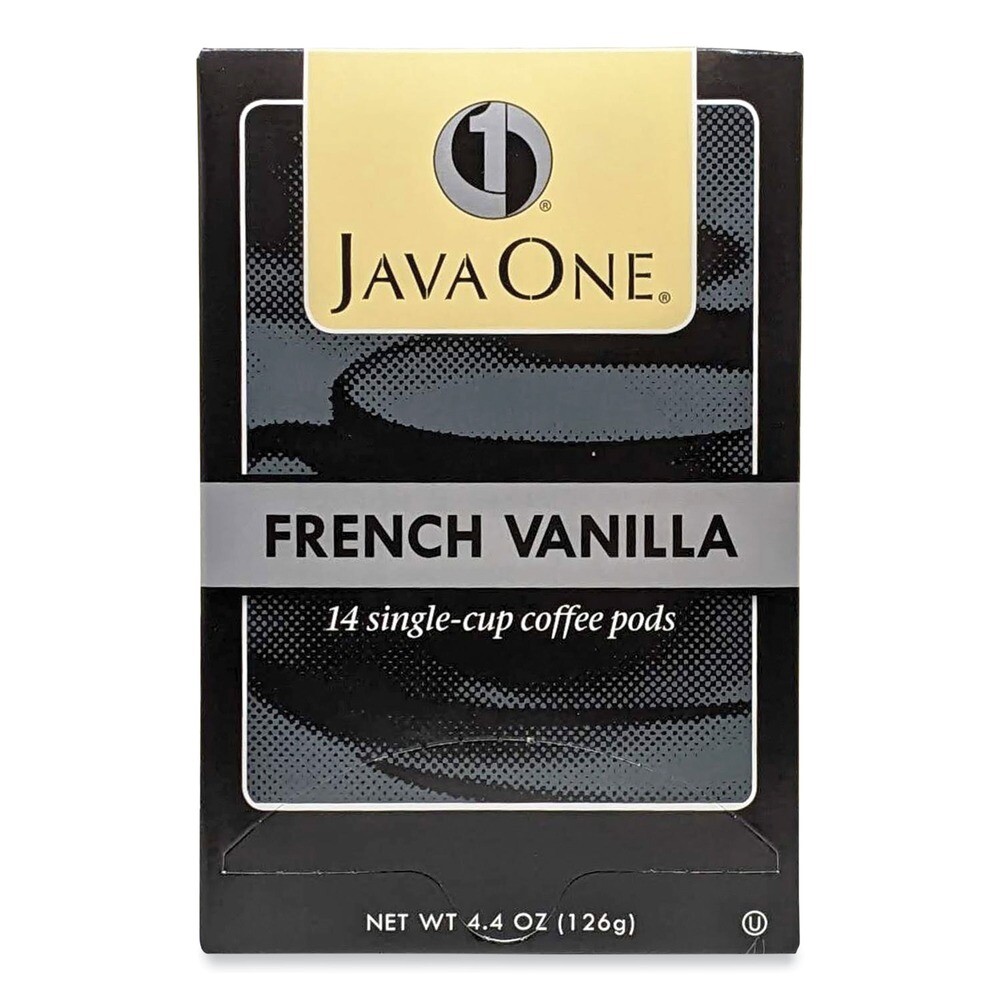 Java One 70400 Single Cup Coffee Pods - French Vanilla (14/BX) New