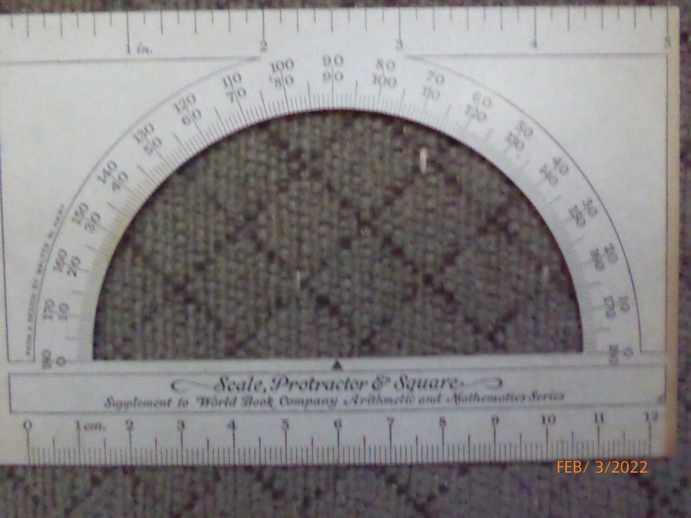 PROTRACTOR-VINTAGE. LOT OF TWO