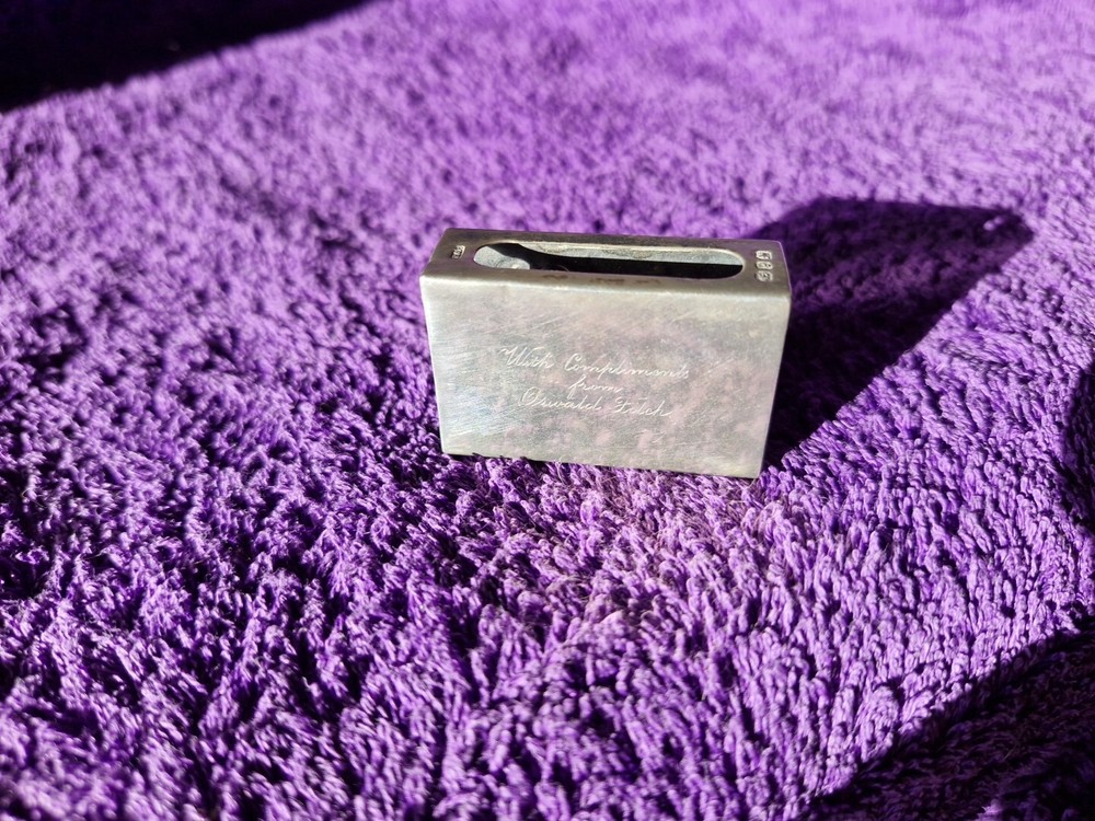 1898 OSWALD FITCH SILVER MATCHBOX
