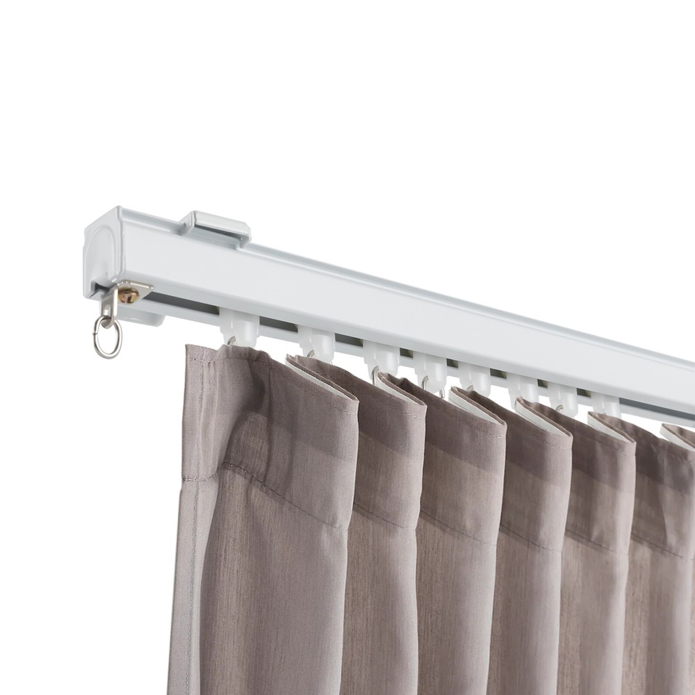 Adjustable Ceiling Mounted Curtain Track Rail Straight Slide Window Balcon