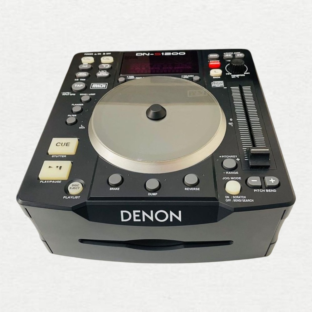 DENON DN-S1200 Digital DJ Turntable Controller Portable Plastic Direct Drive