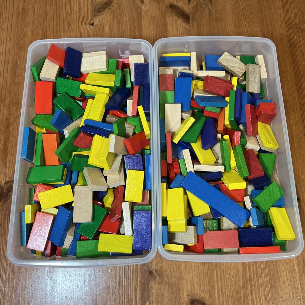 630 Pc Tumble Down Domino Set. Barely Used.