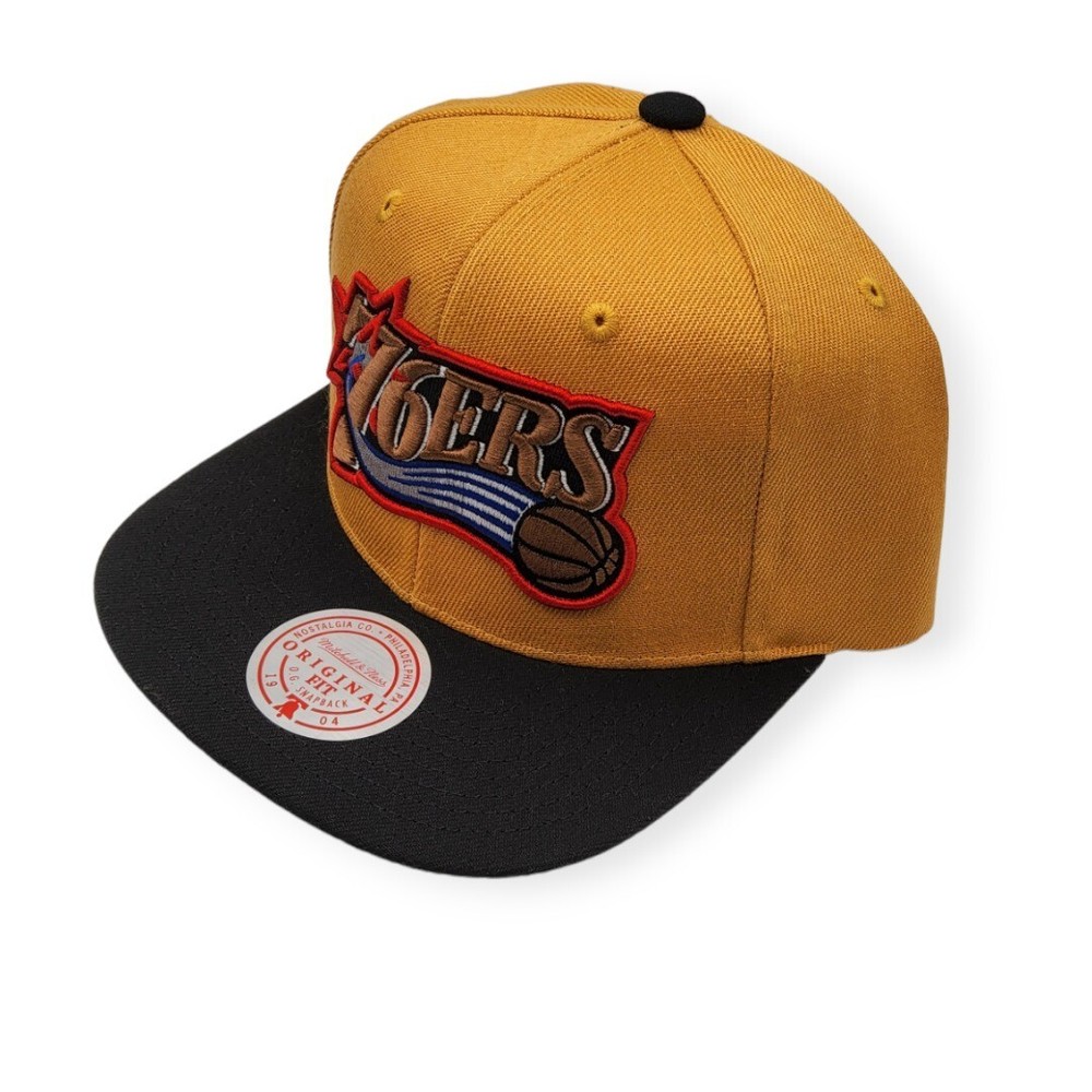 Mitchell & Ness Philadelphia 76ers Side Core 2.0 Adjustable Snapback Hat Cap
