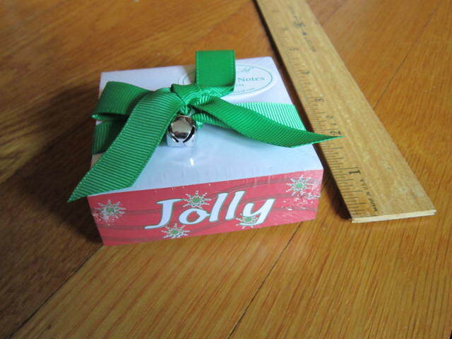 Lady Jayne Ltd Christmas Sticky Stack Note Paper Cube Merry Jolly Self Adhesive