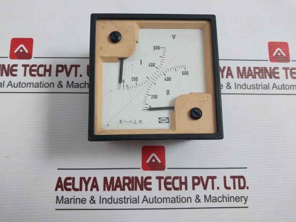 DEIF Double Voltmeter 0-600 V