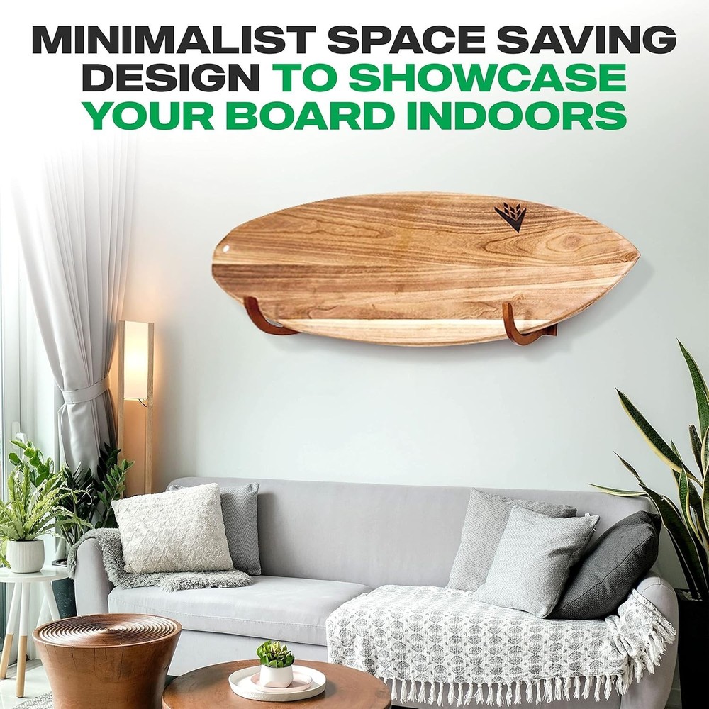 Scratch & Weather Resistant Surfboard Wall Rack - Perfect for Longboards