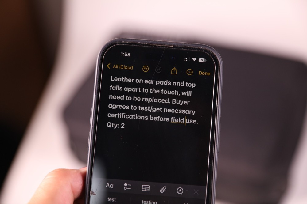 Flightcom Denali Aviation Headset 100-0101-40 Untested