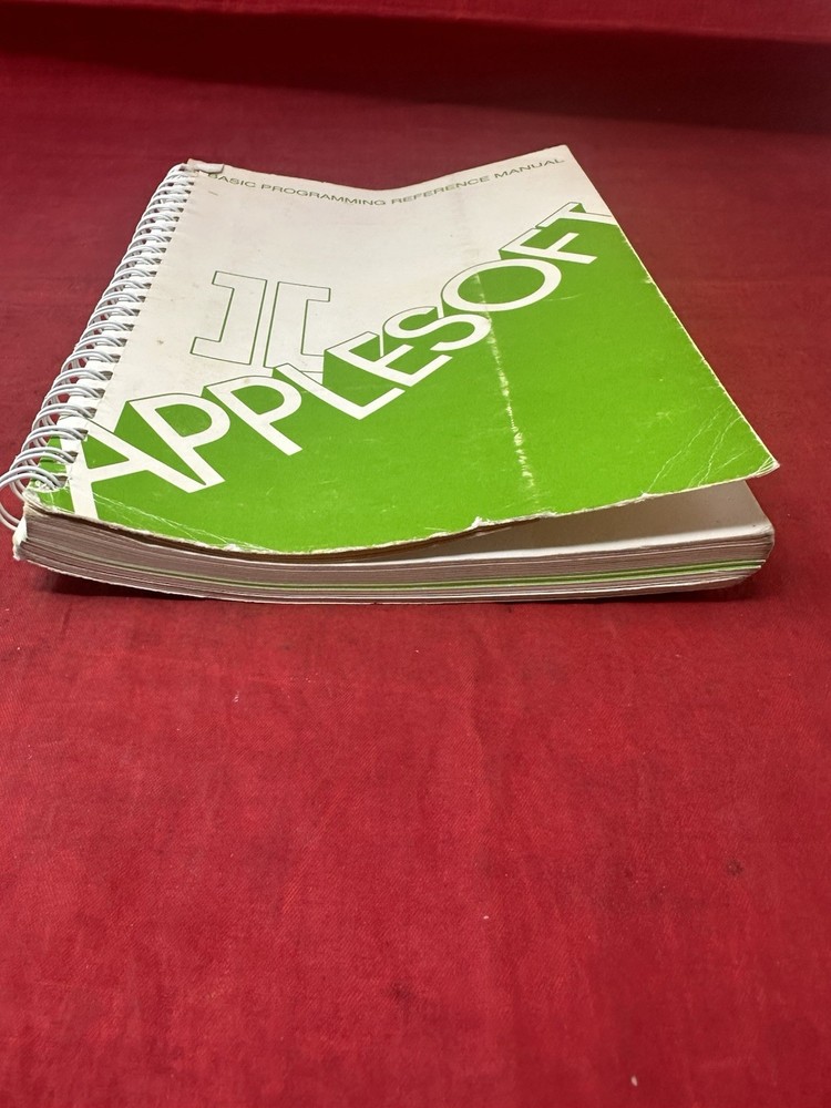 Applesoft II Basic Programming Reference Manual VTG 1978 w/ Foldout Spiral Book
