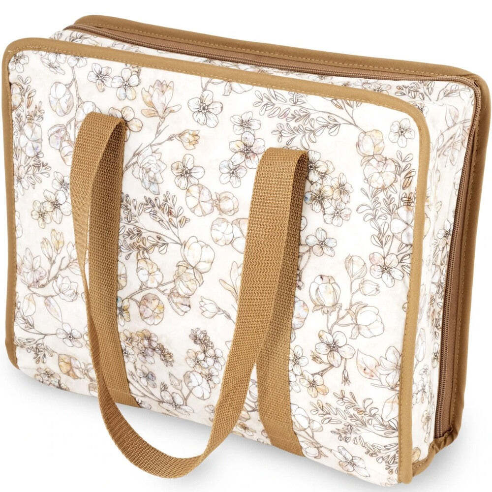 Dritz, All-Purpose Project Organizer Bag - Neutral Floral