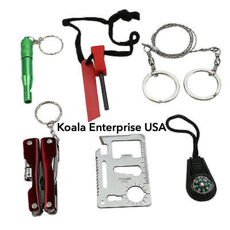Survival Kit Emergency SOS Survive Tool Pack for Camping Hiking