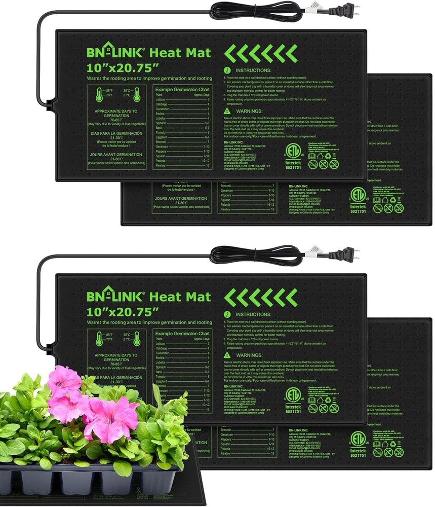 Reliable Plant Warming Pad 10x20.75" 4 Pack Listed