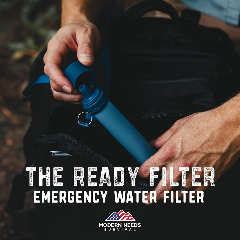Ready Filter Personal Water Filter Straw | Backpacking Water Filter for Hiking