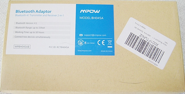 MPOW BLUETOOTH ADAPTER - MODEL BH045A - NEW IN BOX