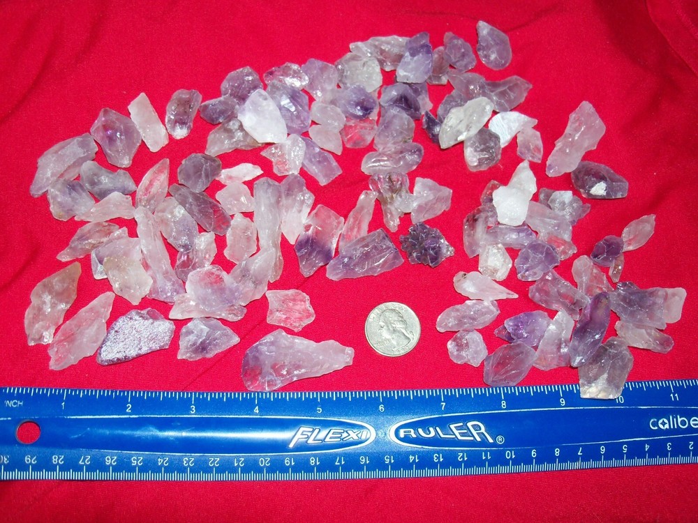 10 amethyst crystal points gemstones per lot medium size