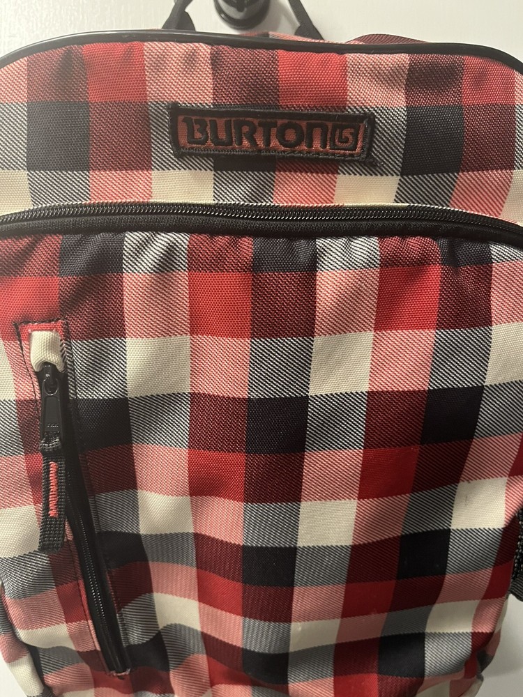 Burton Backpack Red/White/Black Checkered Lightweight