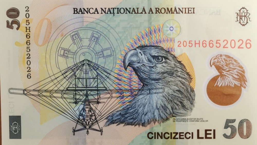 Romania 50 lei 2020 P120 Polymer UNC