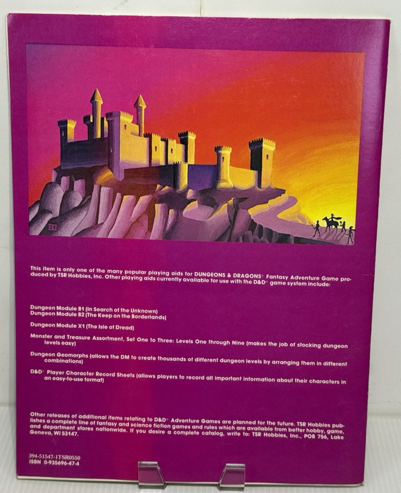 Advanced Dungeons and Dragons Players Handbook Guide Record Sheets & Gallery....