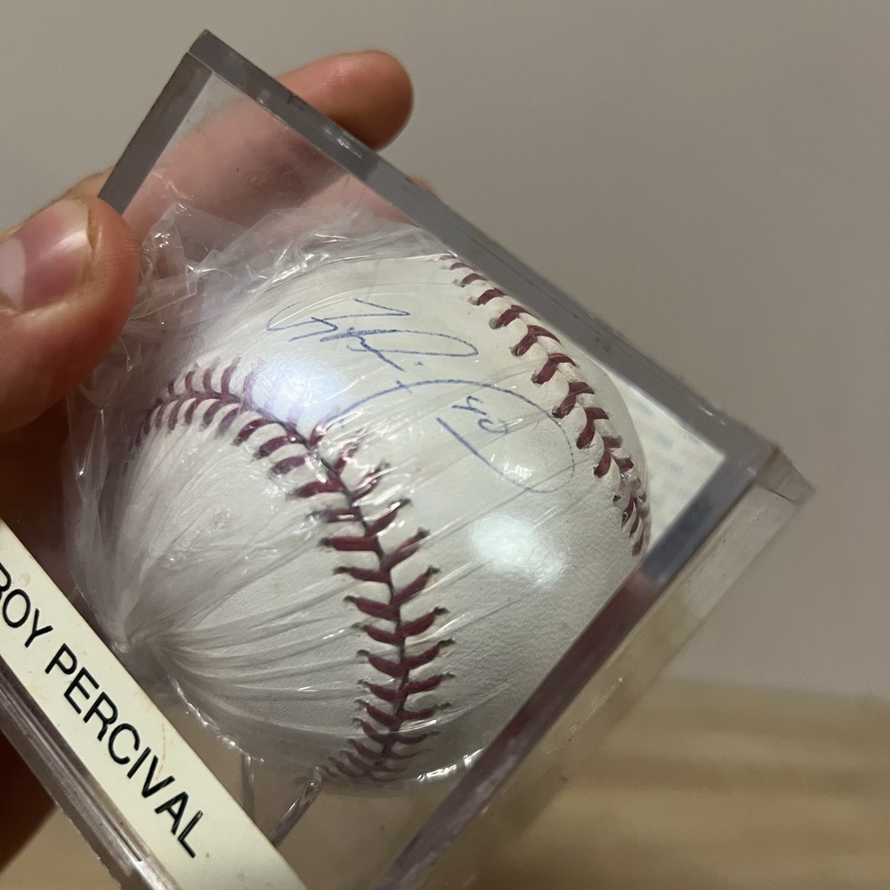 Troy Percival Signed Rawlings Baseball Autograph PSA Authenticated
