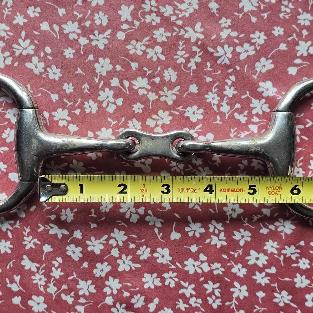 USED French Link Eggbutt Horse Snaffle Bit 5.25"