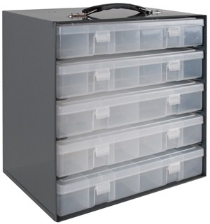 Durham 291-95, Rack for 5 Large Plastic Compartment Boxes