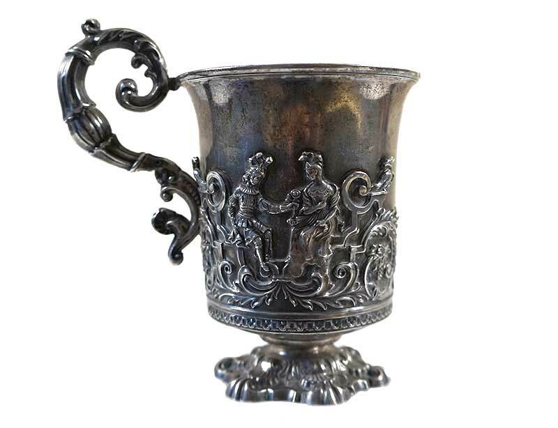 Vintage silver gilt cup