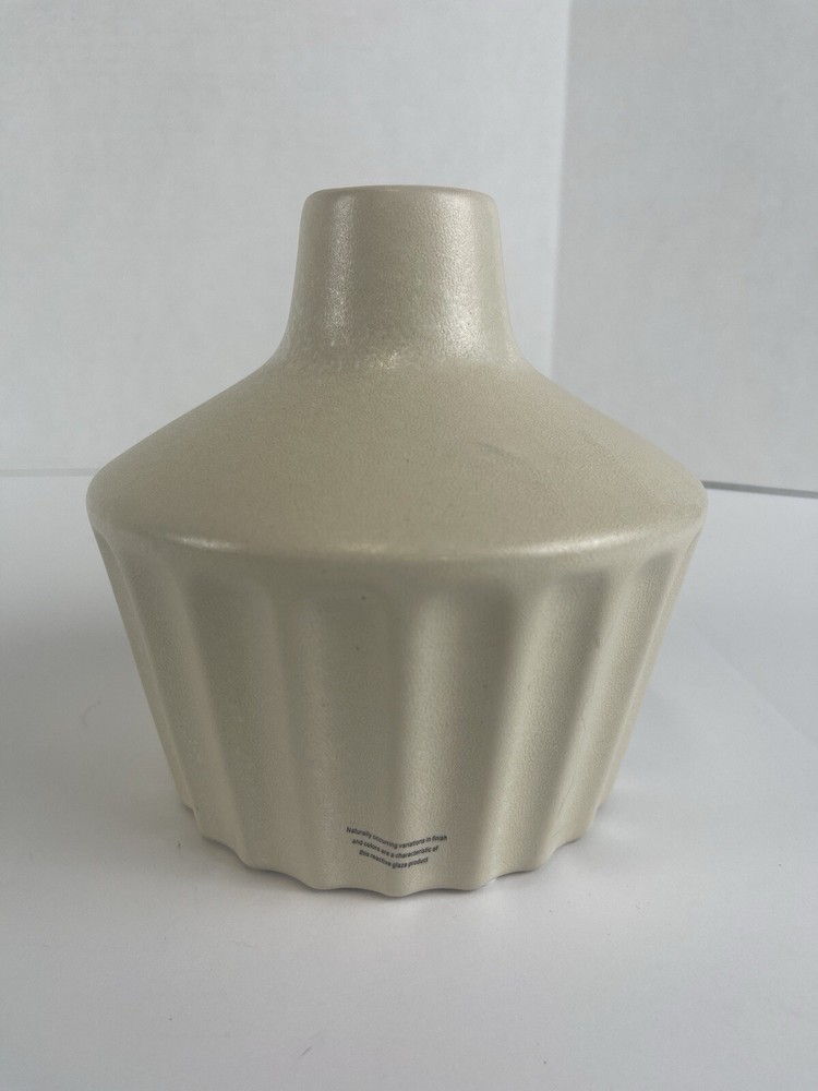 Sonoma Beige Fluted Vase