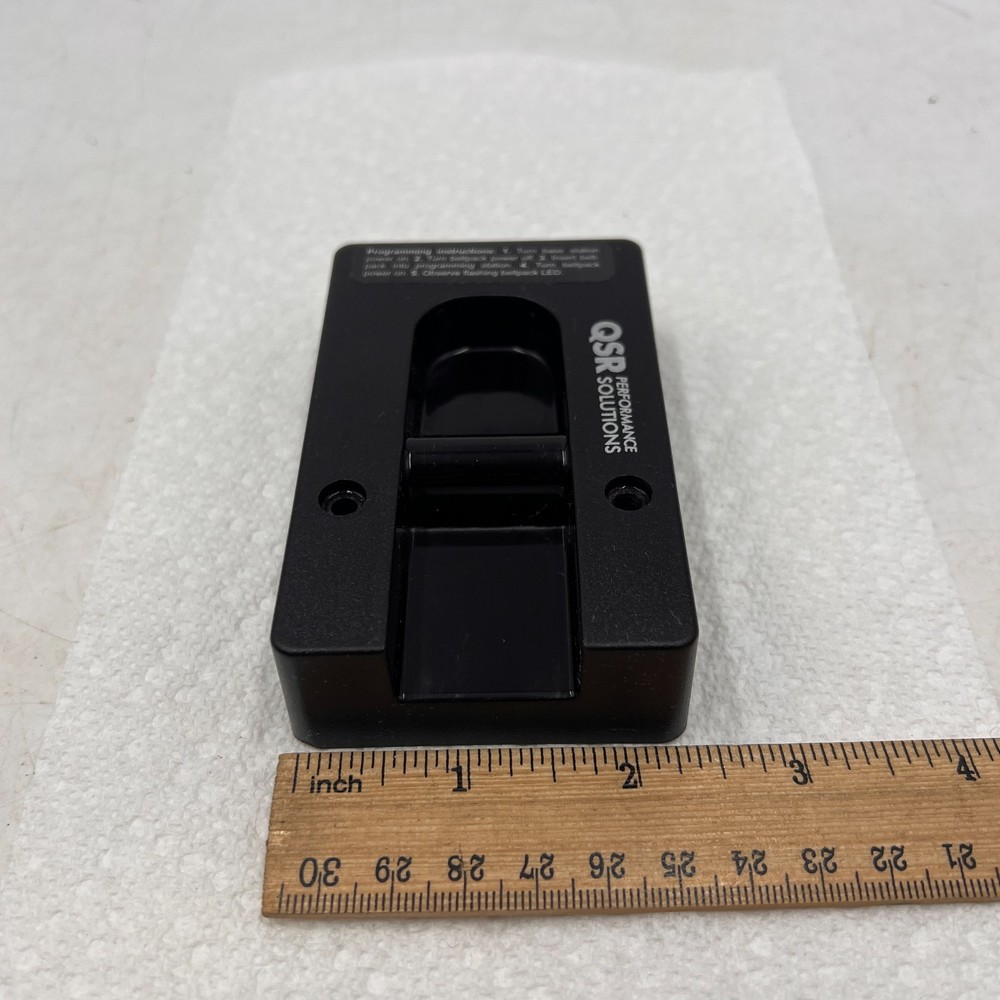 QSR Performance Solutions Drive Thru Belt Pack Programming Station Dock HME