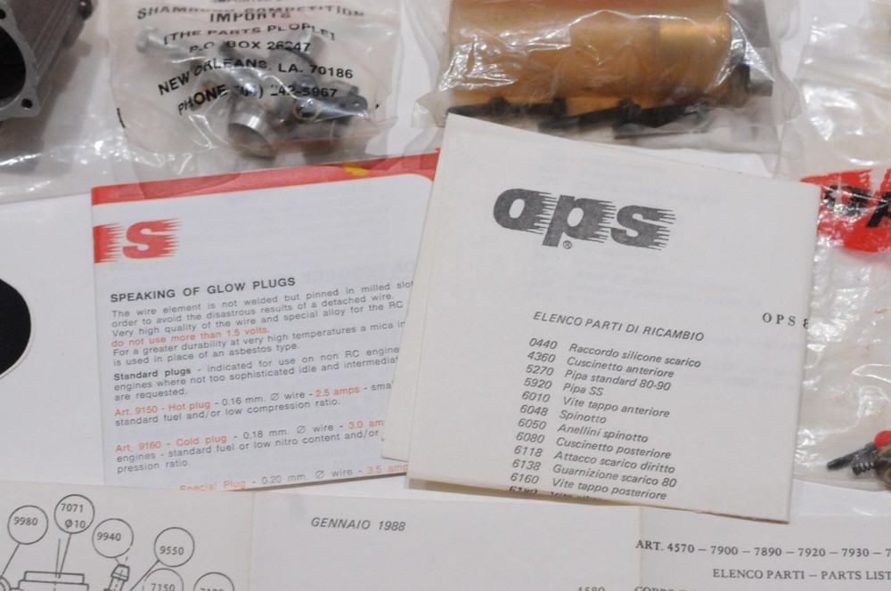 OPS 80 SUPER RC PLANE ENGINE SET NO HEAD NEW