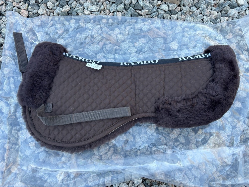 New Brown Rambo Half Pad - 100% Lambskin